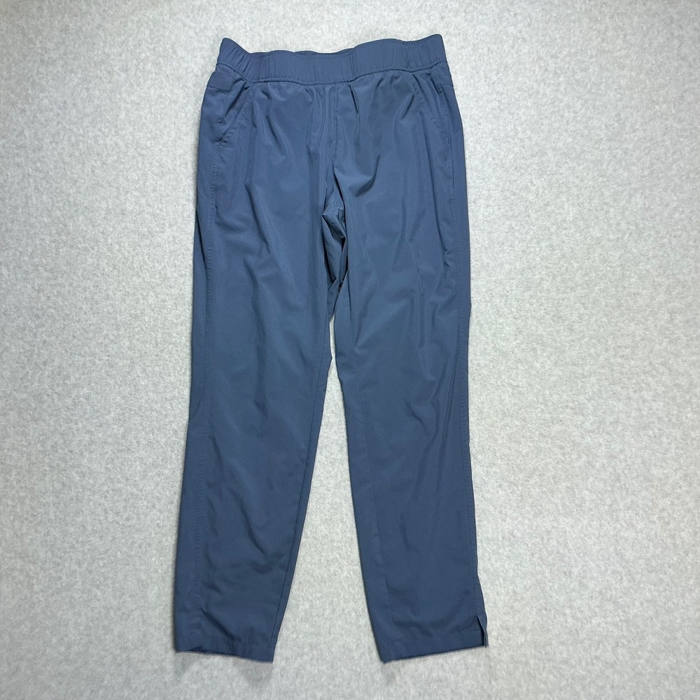 Eddie Bauer Womens Blue Active Hiking Travel Pants Size Small Elastic Waist